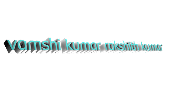 Criar Texto em 3D - Editor de Image Online e Gratis - vamshi kumar rakshith kumar