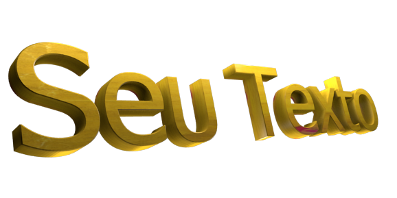 Criar Logotipo e Texto em 3D - Editor de Imagem Gratis - Seu Texto