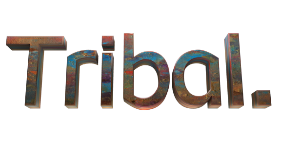 Создатель 3D текста - Бесплатный редактор изображений онлайн - Tribal.