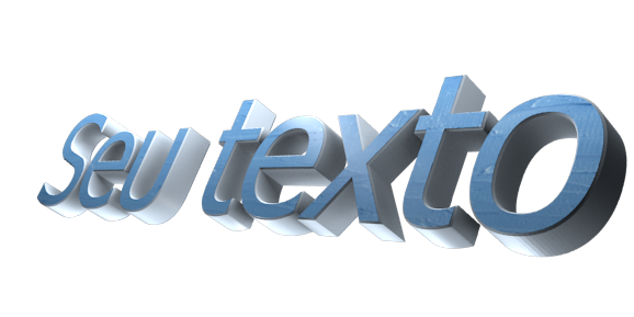 Criar Logotipo e Texto em 3D - Editor de Imagem Gratis - Seu texto