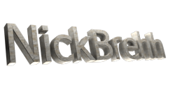 Editor de Texto 3D - Programma de Design Gráfico Gratis - NickBrehh