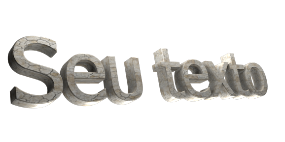 Criar Logotipo e Texto em 3D - Editor de Imagem Gratis - Seu texto